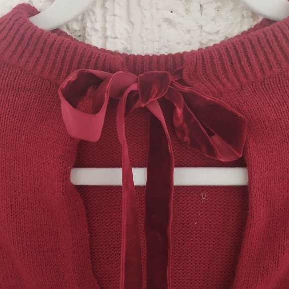 RED SWEATER DRESS by MICHEAL KORS - Picture 5 of 9